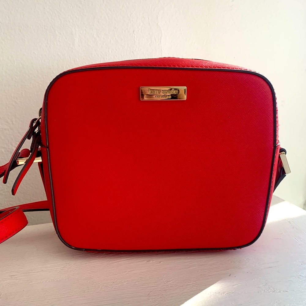 Red Kate Spade shoulder bag purse